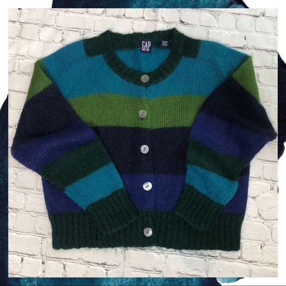 GAP Sweaters - vintage [gap] bold striped button up cardigan